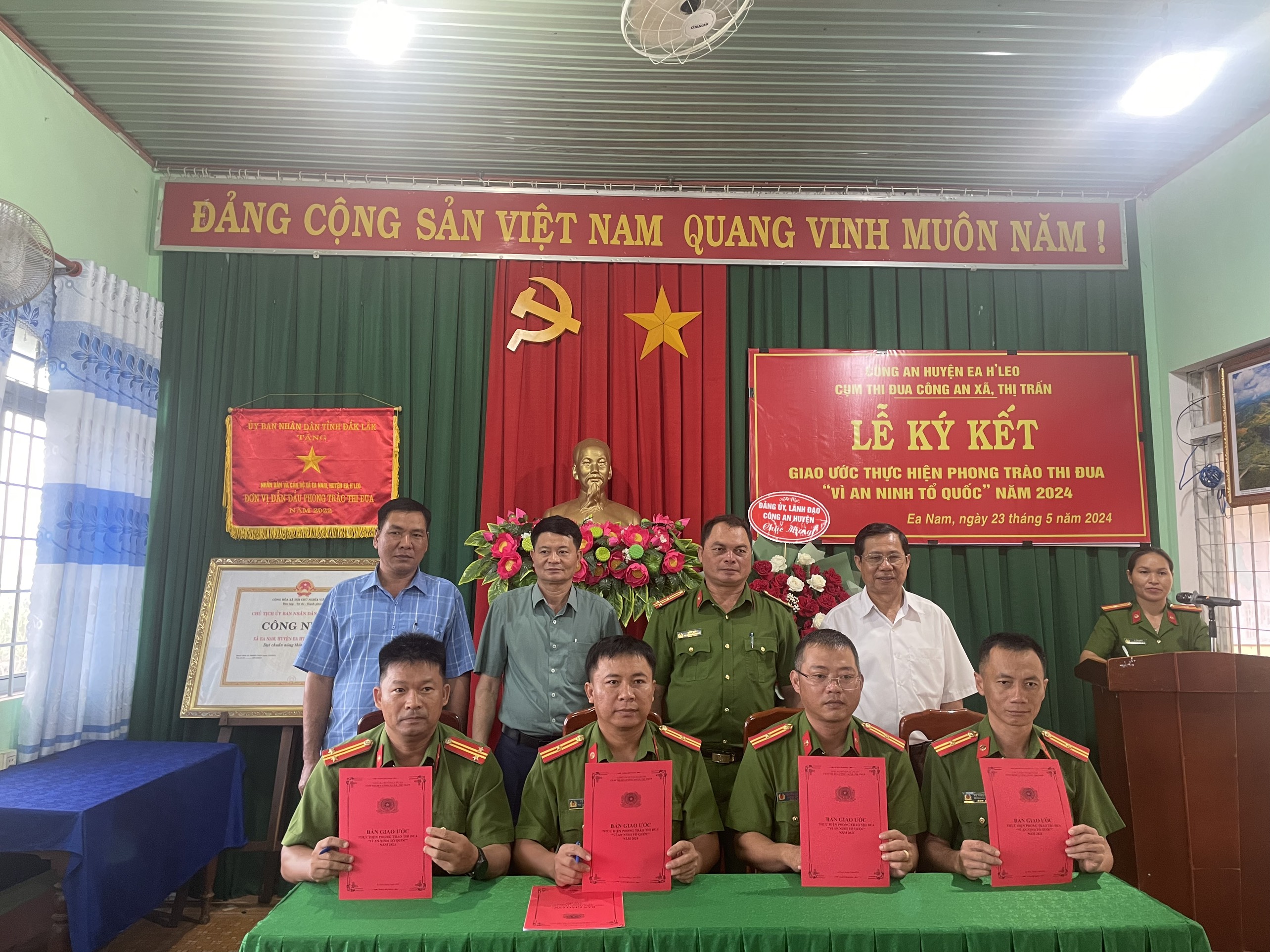 Lễ ký kết giao ước thực hiện phong trào thi đua “vì an ninh Tổ quốc” năm 2024